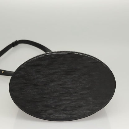 Louis Vuitton Cluny Shoulder Bag Epi Leather, BLACK, LEATHER, Shoulder bag