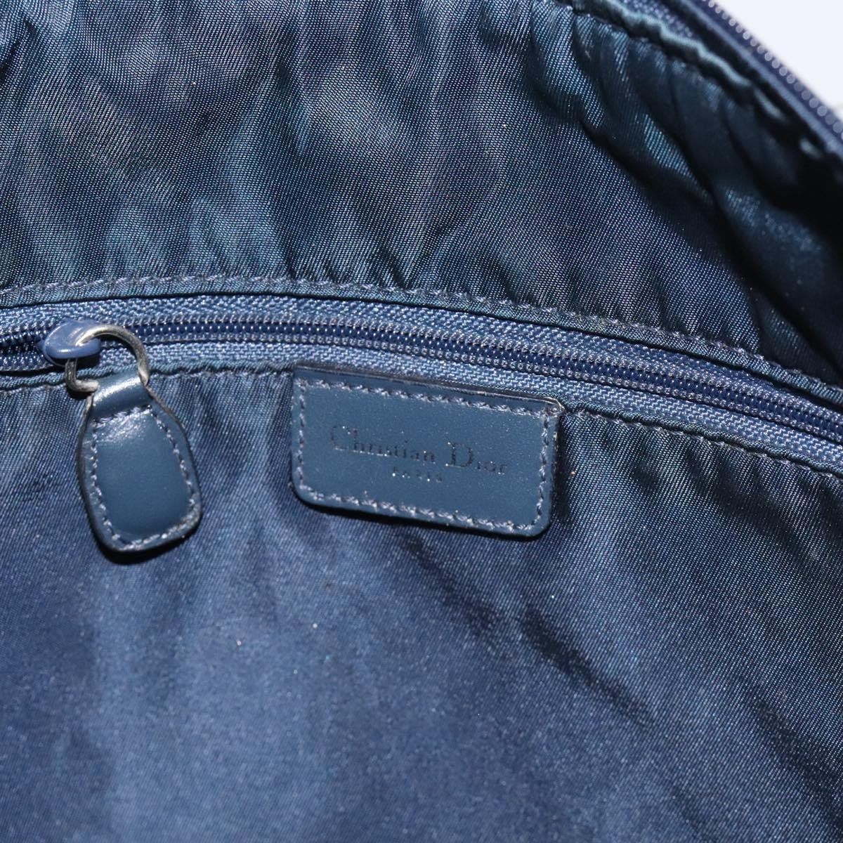 Christian Dior Vintage Trotter Messenger Bag Diorissimo Canvas, NAVY, CANVAS, Crossbody bag