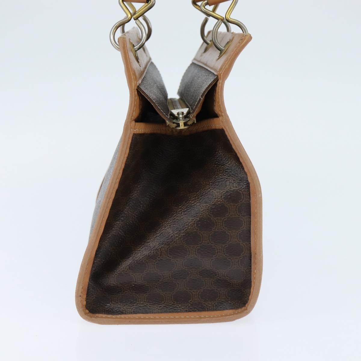 Celine Vintage Macadam Tote bag Canvas, BROWN, CANVAS, Tote bag