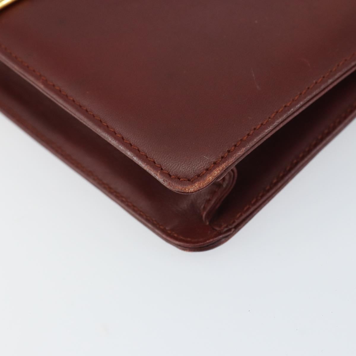 cartier Must de Cartier Shoulder Bag Leather, BURGUNDY, LEATHER, Shoulder bag