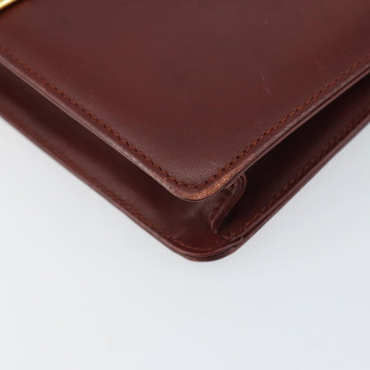 cartier Must de Cartier Shoulder Bag Leather, BURGUNDY, LEATHER, Shoulder bag