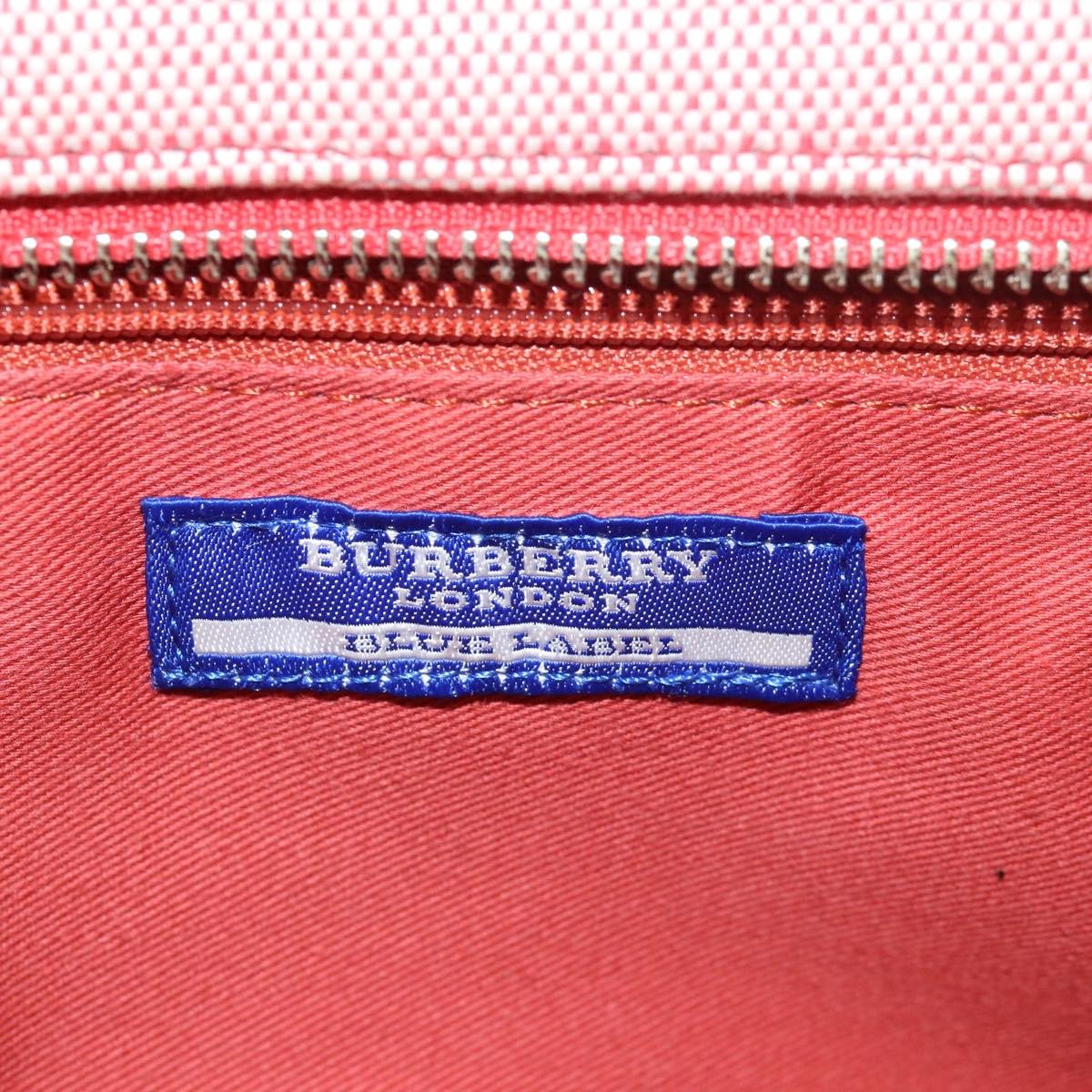 Burberry Blue Label Handbag Canvas, PINK, CANVAS, Handbag