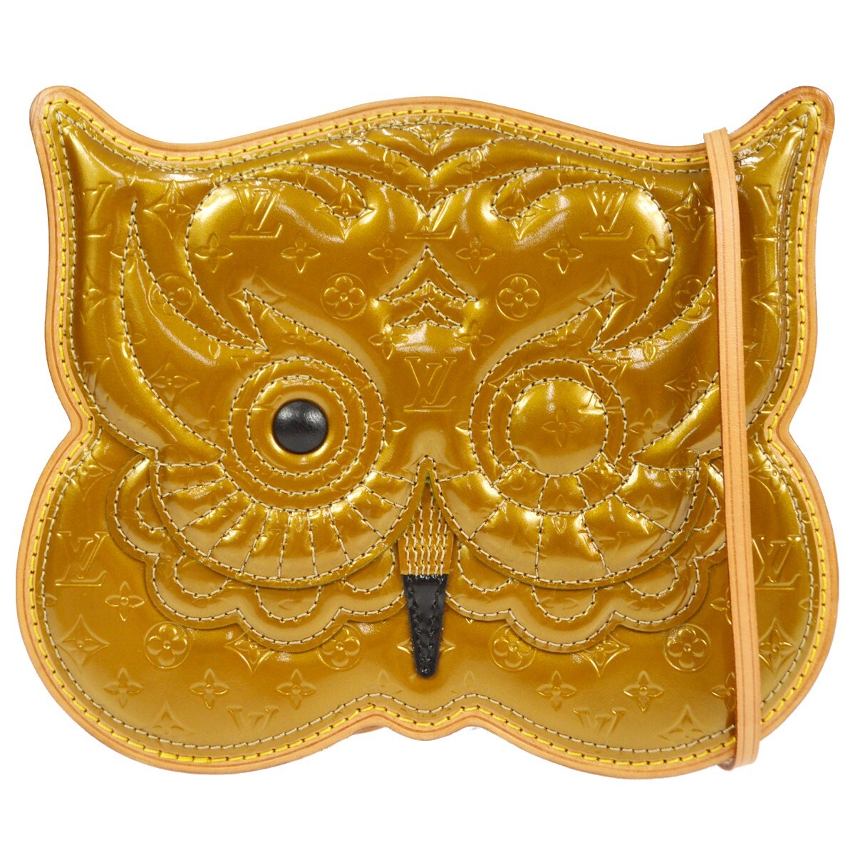 Louis Vuitton Conte De Fees Pochette Hibou Monogram Patent Leather, GOLD, PATENT_LEATHER, Shoulder bag