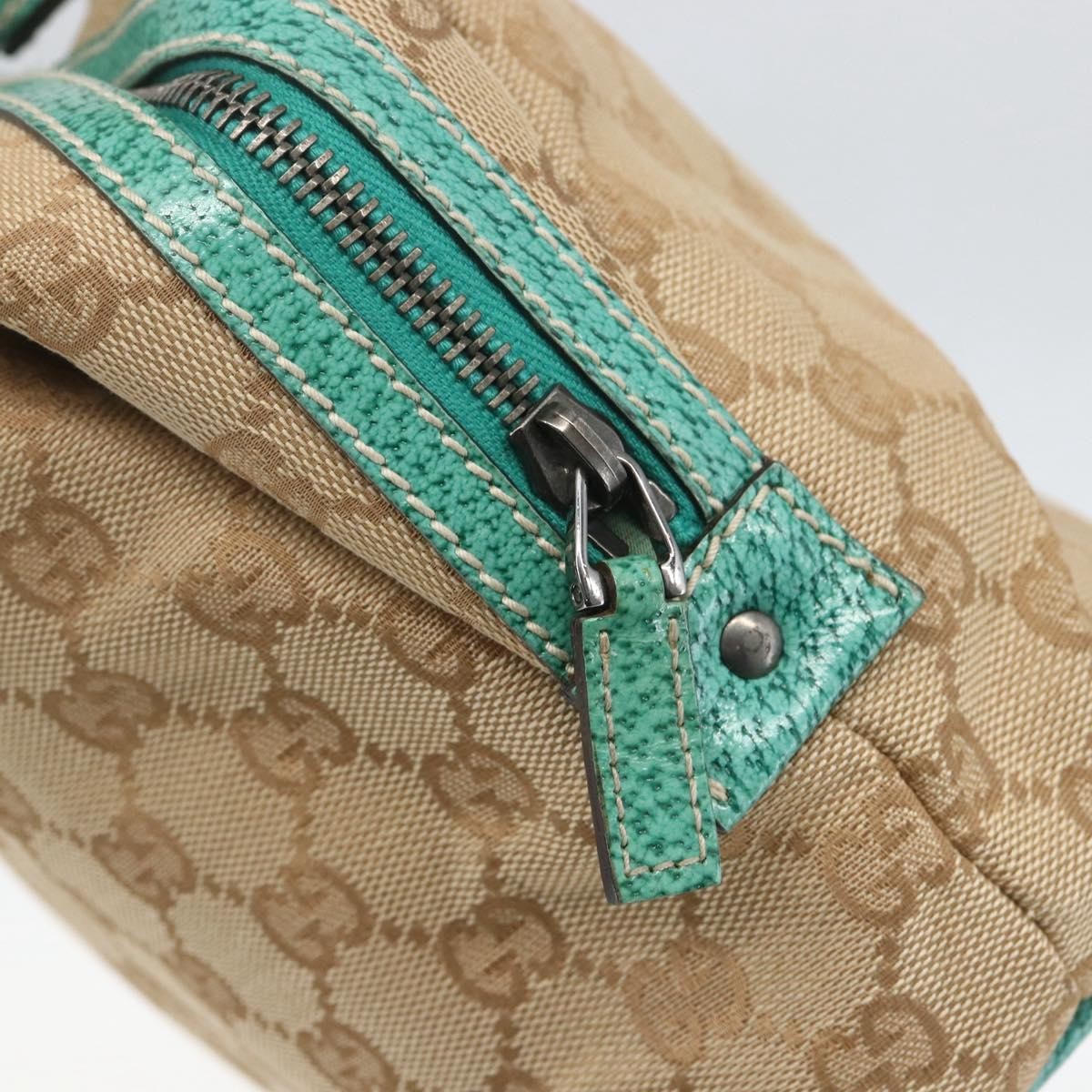 Gucci Vintage Zip Boston Bag GG Canvas, BEIGE, CANVAS, Handbag