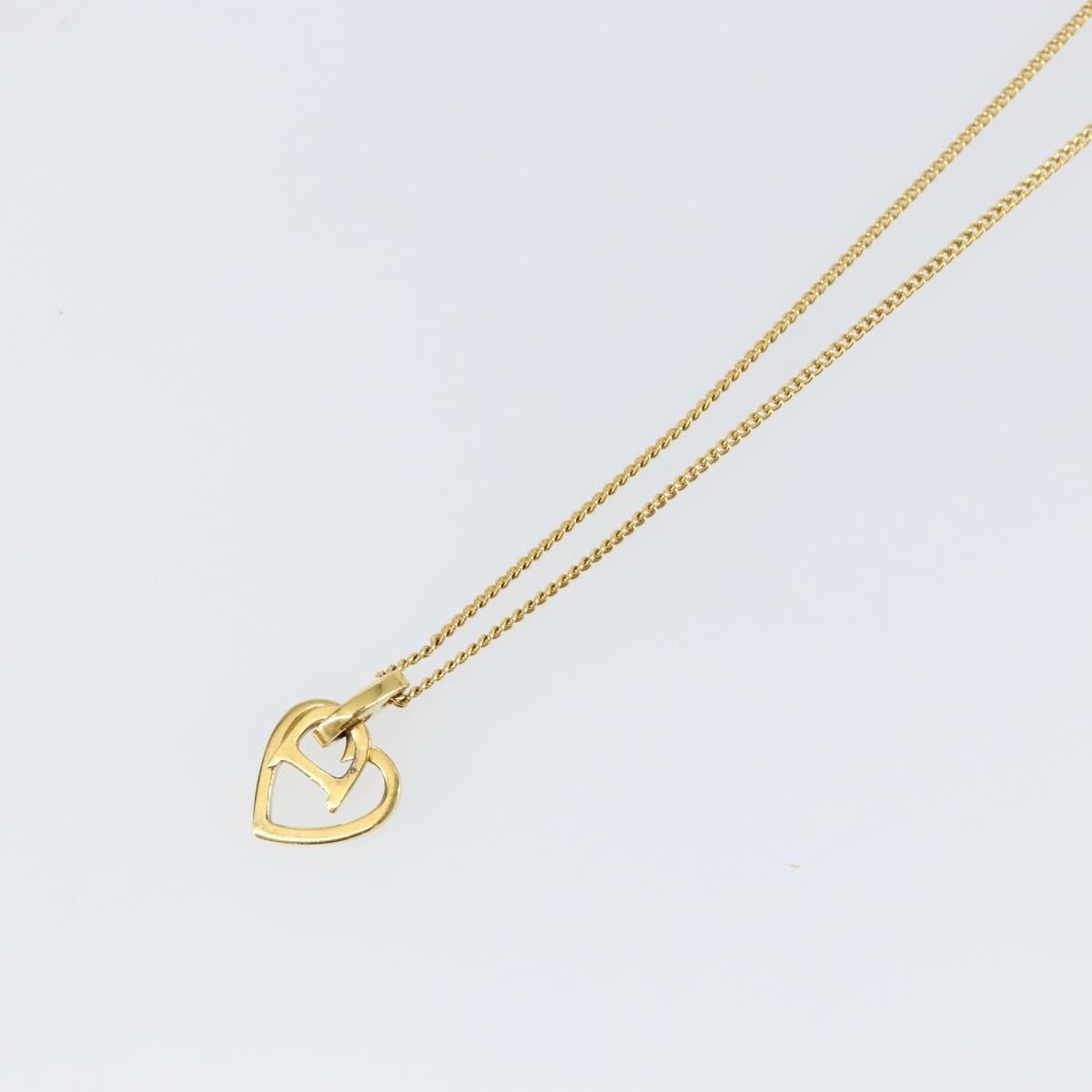 Christian Dior CD Heart Necklace Metal, GOLD, METAL, Necklace