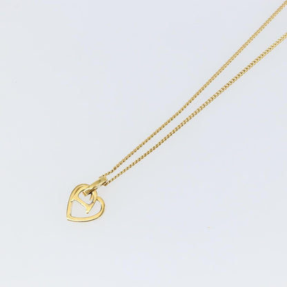 Christian Dior CD Heart Necklace Metal, GOLD, METAL, Necklace