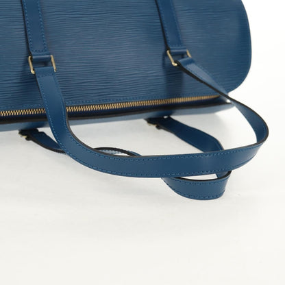 Louis Vuitton Soufflot Handbag Epi Leather, BLUE, LEATHER, Handbag