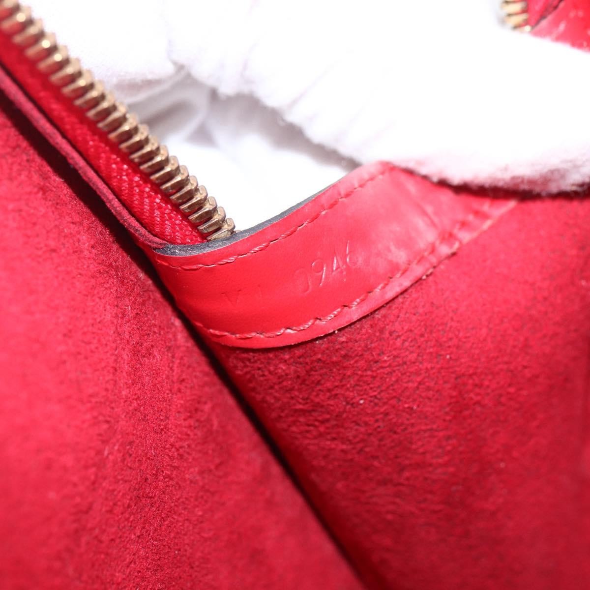 Louis Vuitton Lussac Handbag Epi Leather, RED, LEATHER, Shoulder bag