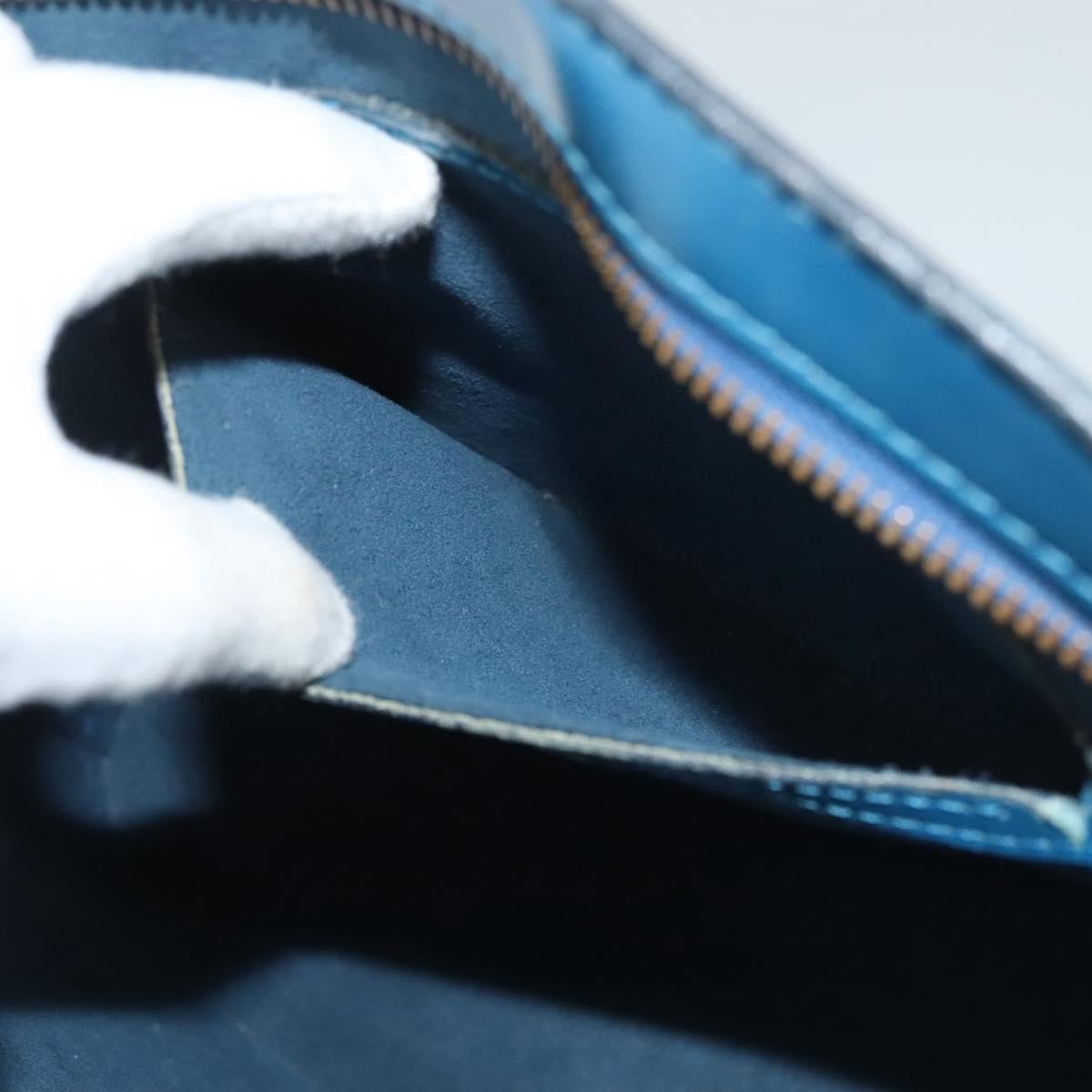 Louis Vuitton Saint Jacques Handbag Epi Leather, BLUE, LEATHER, Handbag