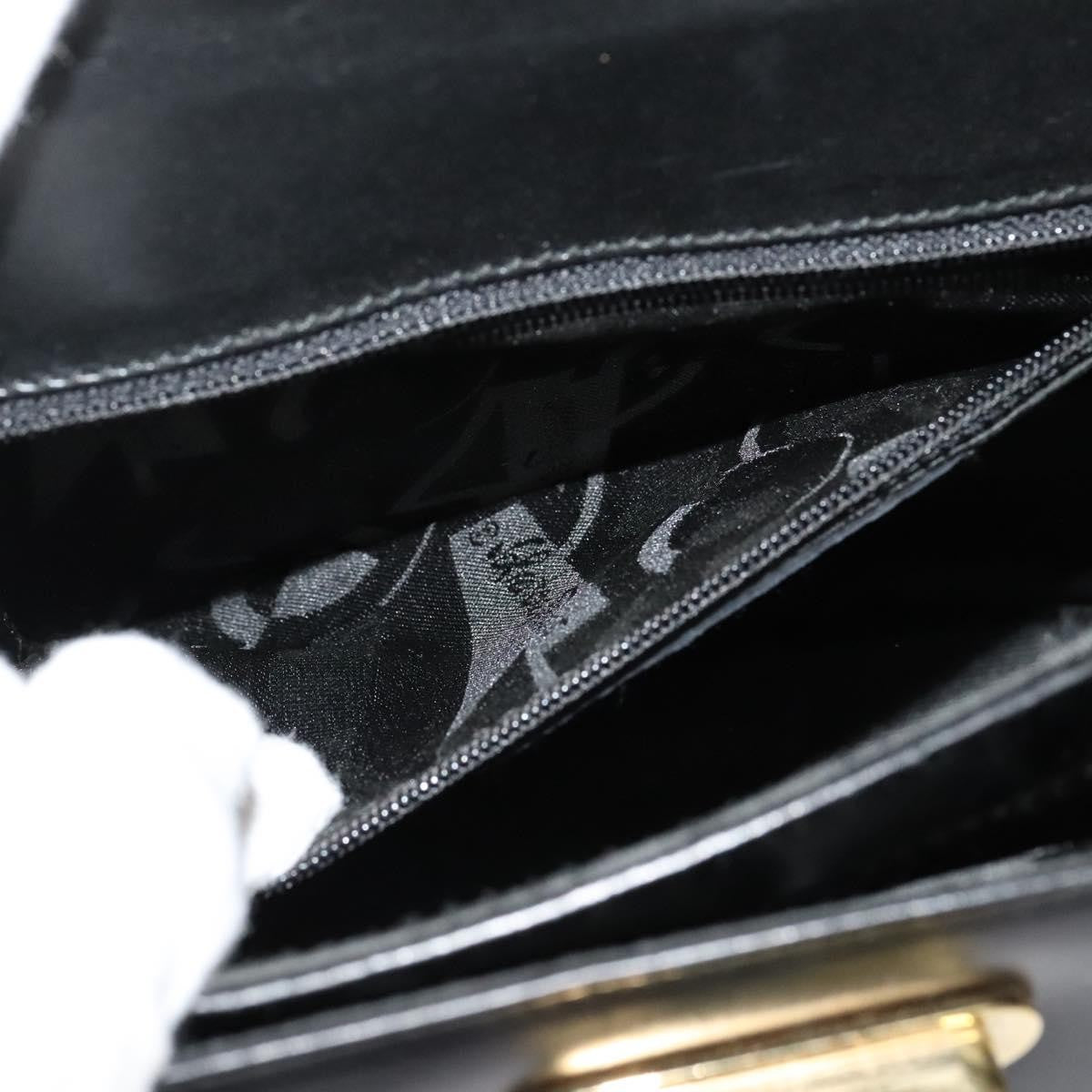 Salvatore Ferragamo Gancini Convertible Top Handle Bag Leather, BLACK, LEATHER, Handbag