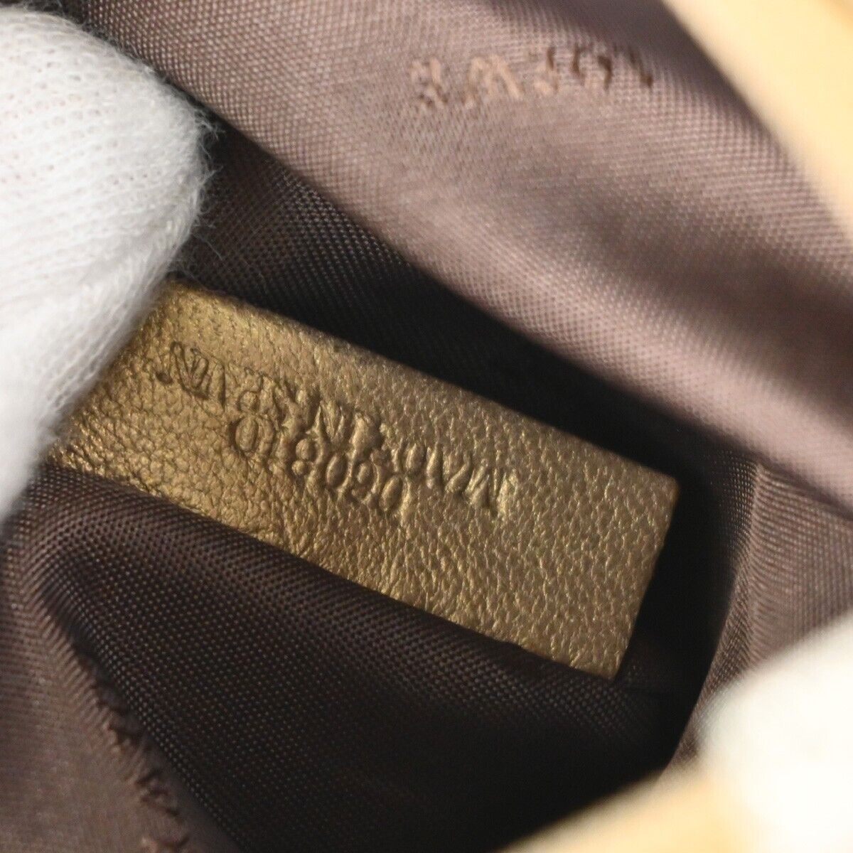 Loewe Anagram Clutch Bag Leather, GOLD, LEATHER, Clutche & pouche