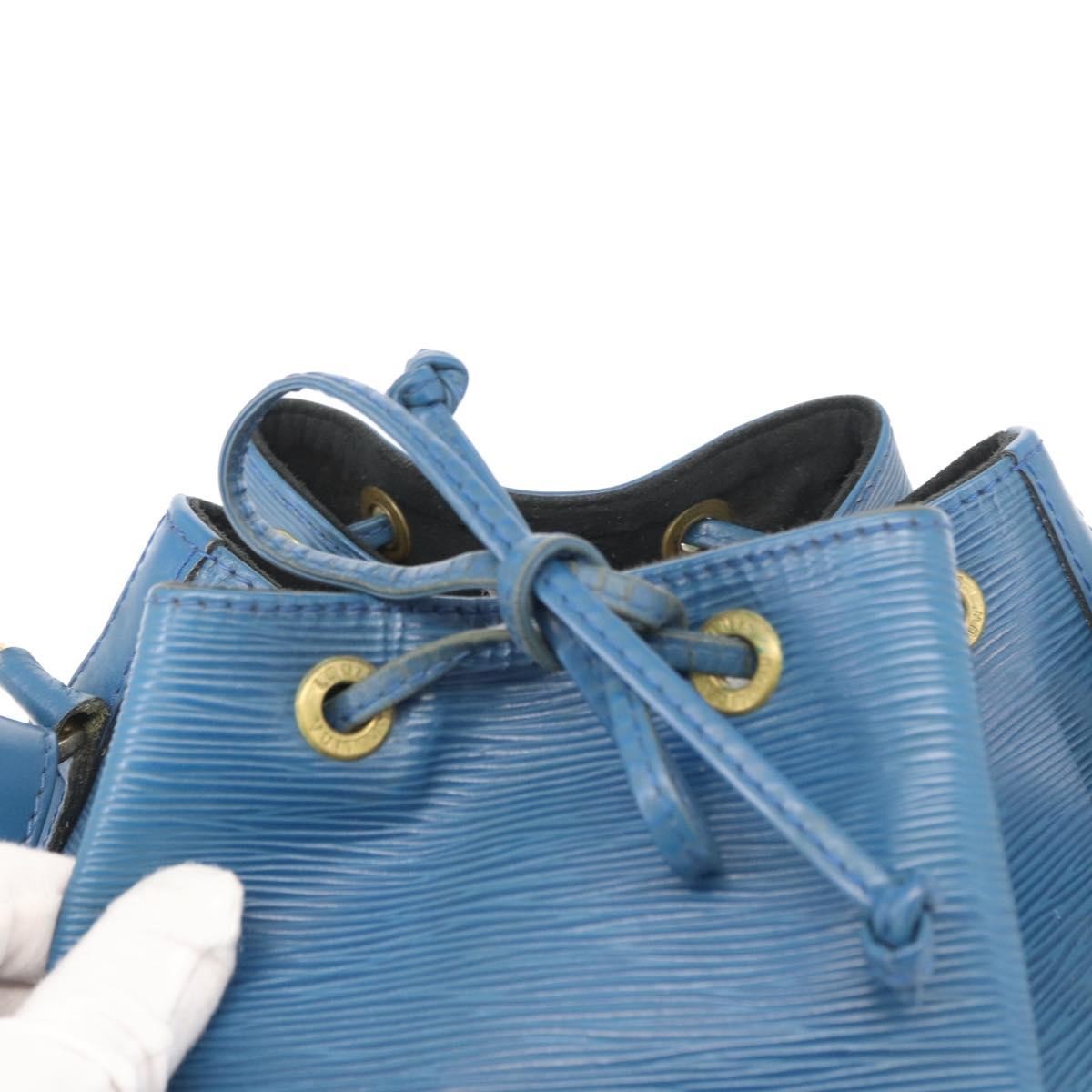 Louis Vuitton Noe Handbag Epi Leather, BLUE, LEATHER, Shoulder bag