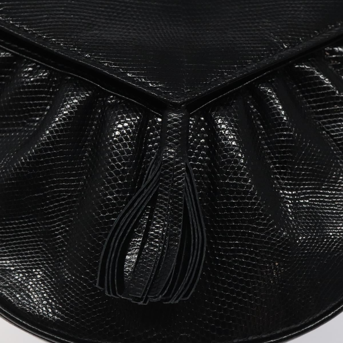 Saint Laurent Vintage Shoulder Bag Leather, BLACK, LEATHER, Shoulder bag