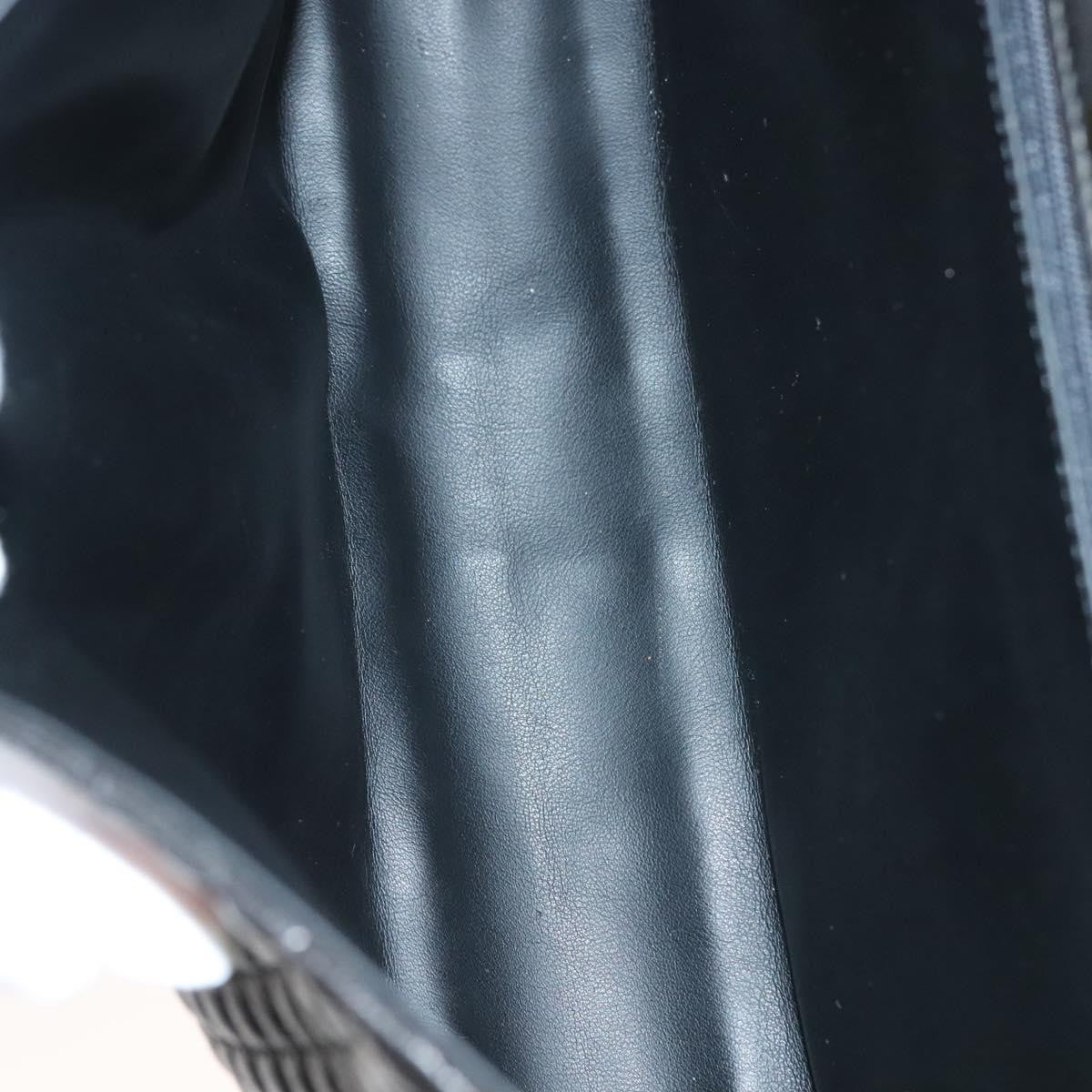 Bally Vintage Handbag Quilted Leather, BLACK, LEATHER, Handbag