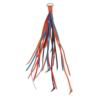 Loewe Anagram Bag Charm Key Holder Metal with Leather, MULTICOLOUR, LEATHER, Charms and Keychains