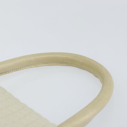 Bally Vintage Handbag Quilted Leather, WHITE, LEATHER, Handbag