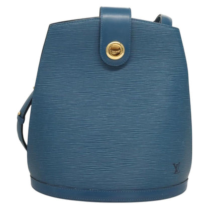 Louis Vuitton Cluny Shoulder Bag Epi Leather, BLUE, LEATHER, Shoulder bag