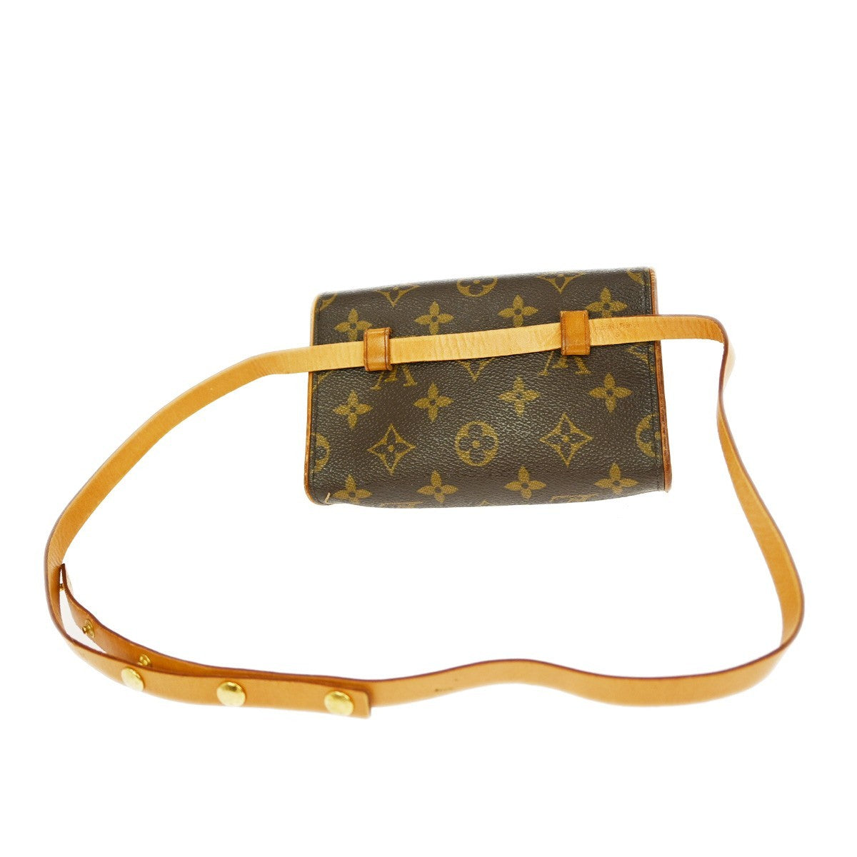 Louis Vuitton Florentine Waist Bag Monogram Canvas, BROWN, CANVAS, Clutche & pouche
