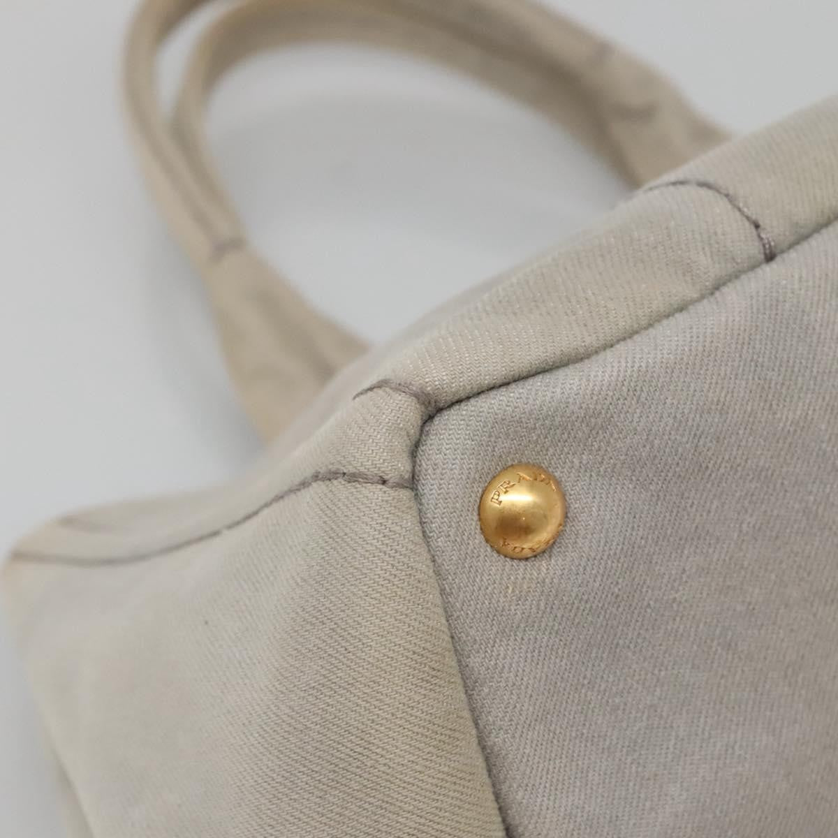 Prada Canapa Convertible Tote Canvas, GRAY, CANVAS, Tote bag