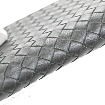 Bottega Veneta Intrecciato Wallet Leather, BLACK, LEATHER, Wallets
