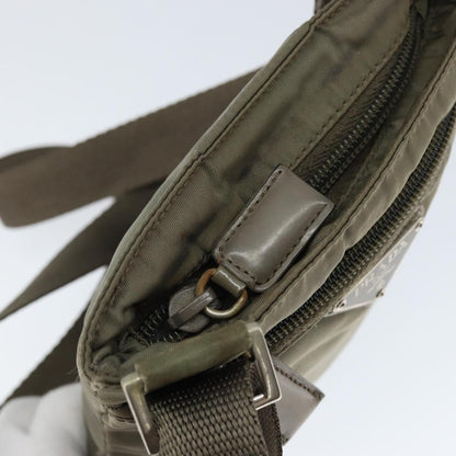 Prada Front Pocket Messenger Bag Tessuto, KHAKI, NYLON, Shoulder bag