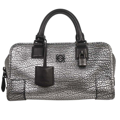 Loewe Amazona Bag Leather, SILVER, LEATHER, Handbag