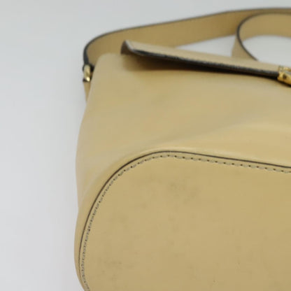 Celine Shoulder Bag Leather, BEIGE, LEATHER, Shoulder bag