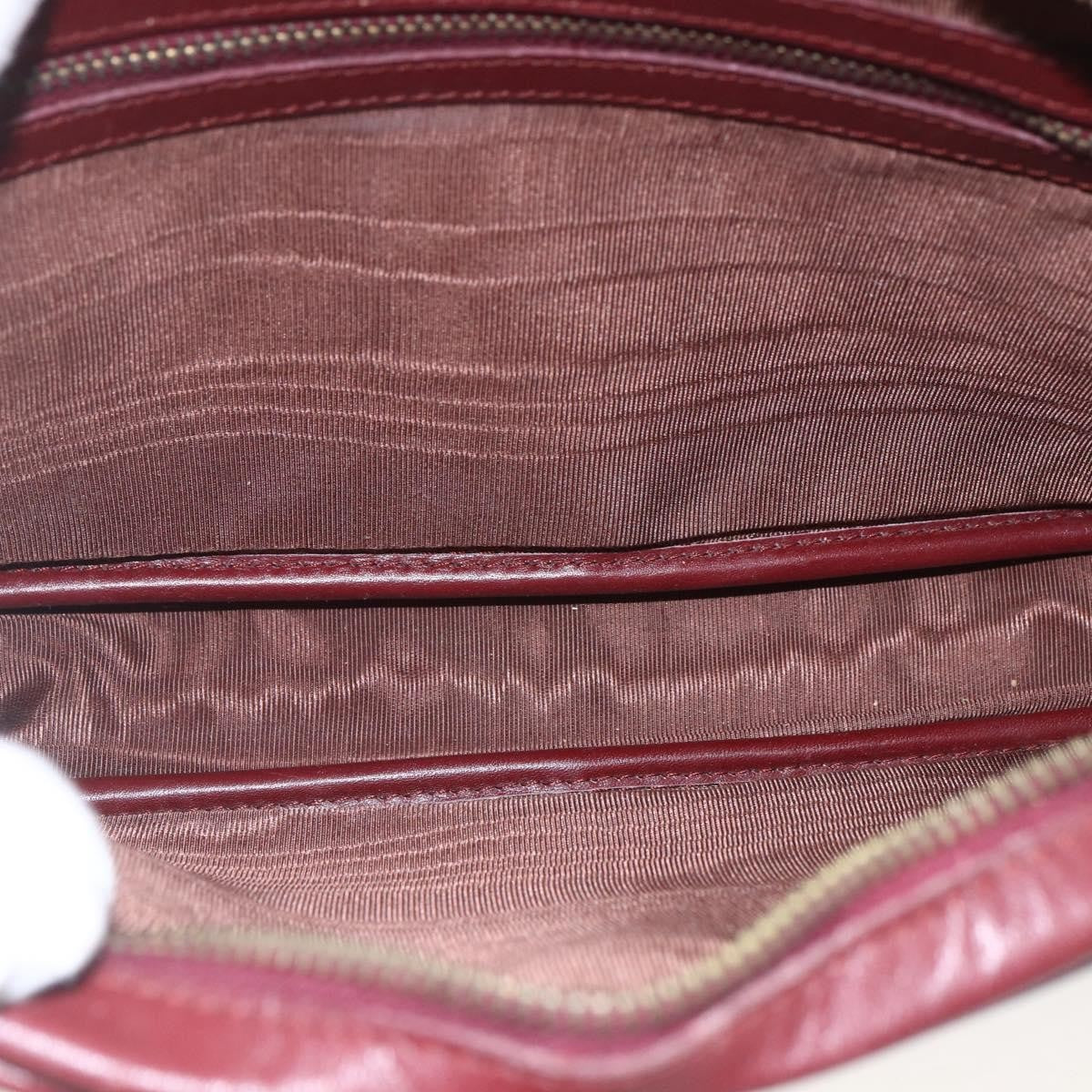 cartier Must de Cartier Shoulder Bag Leather, BURGUNDY, LEATHER, Shoulder bag