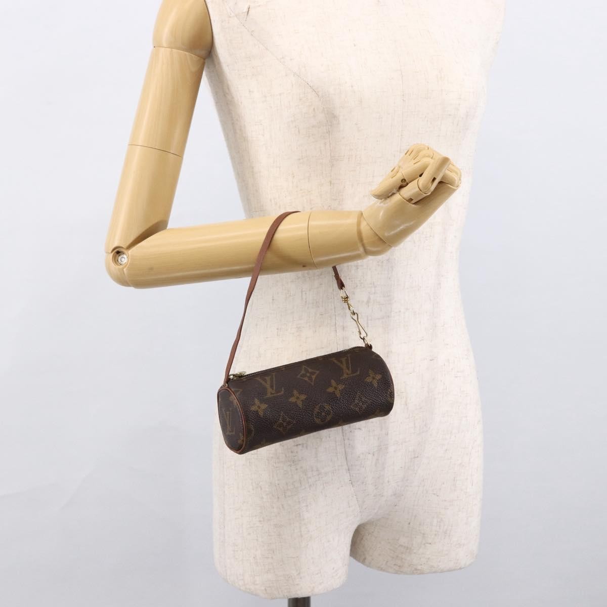 Louis Vuitton Papillon Pochette Monogram Canvas, BROWN, CANVAS, Clutche & pouche
