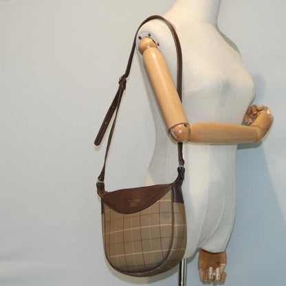 Burberry Nova check Shoulder bag Canvas, BEIGE, CANVAS, Shoulder bag