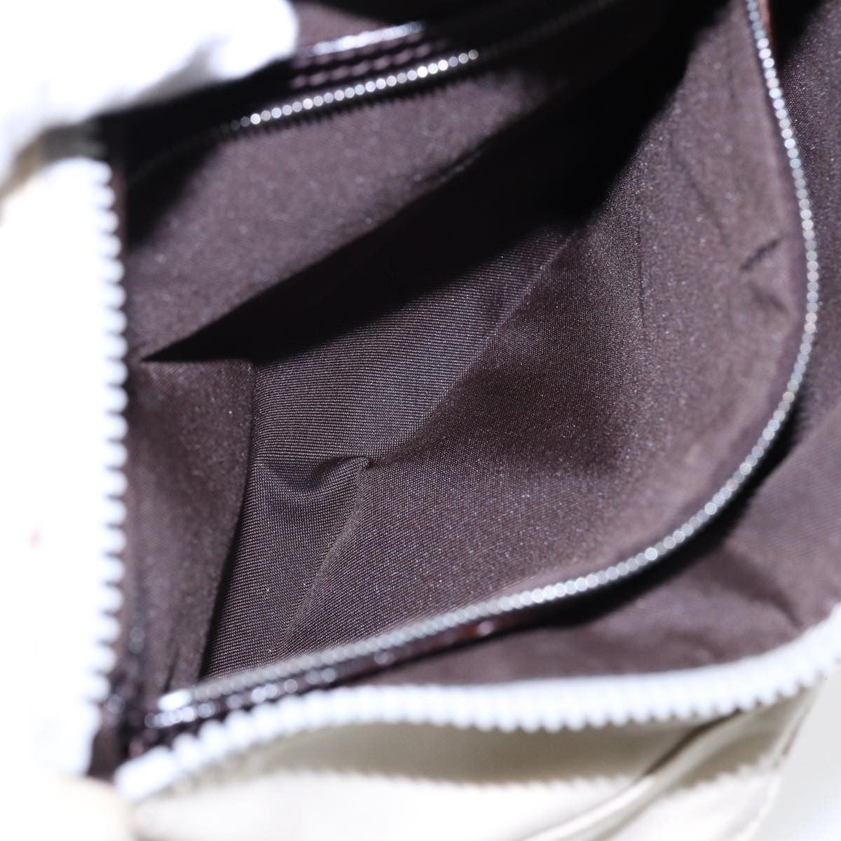 Fendi Vintage Double Pocket Zip Shoulder Bag Canvas, BEIGE, CANVAS, Shoulder bag