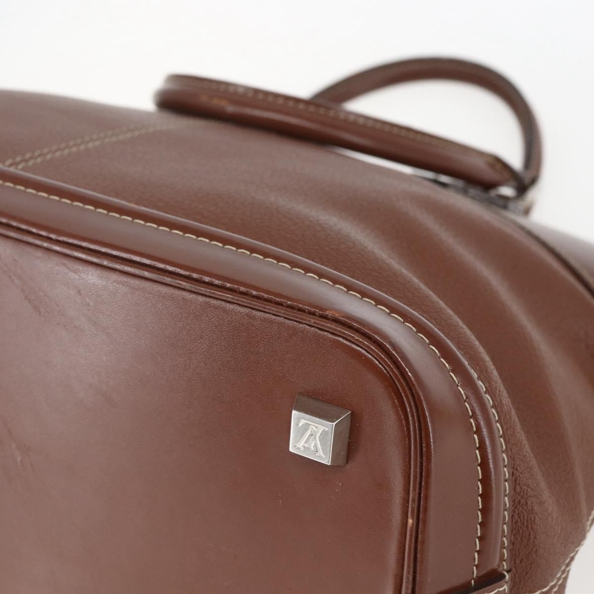 Louis Vuitton Suhali Lockit Handbag Leather, BROWN, LEATHER, Handbag