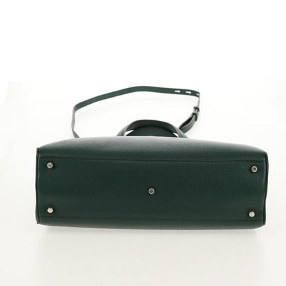 Gucci Zumi Top Handle Bag Leather, GREEN, LEATHER, Handbag