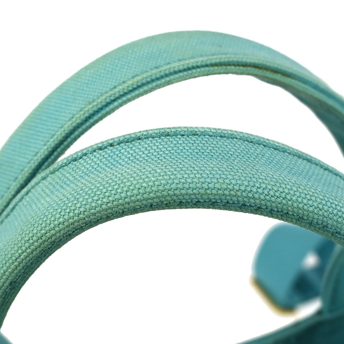 Prada Canapa Tote Rhinestone Embellished Canvas, BLUE, CANVAS, Tote bag