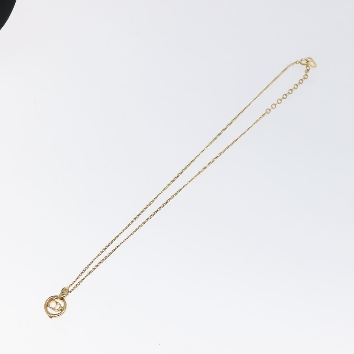 Christian Dior CD Pendant Necklace Gold-plated, GOLD, METAL, Necklace