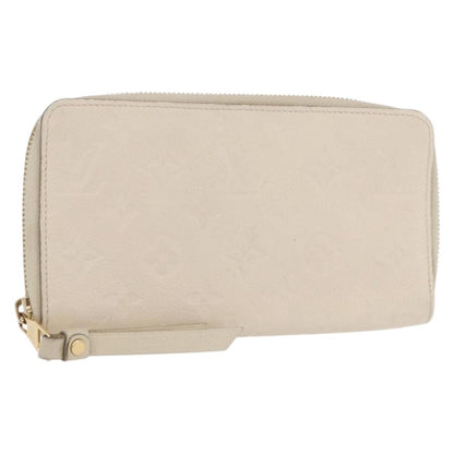 Louis Vuitton Zippy Wallet NM Leather Empreinte, WHITE, LEATHER, Wallets