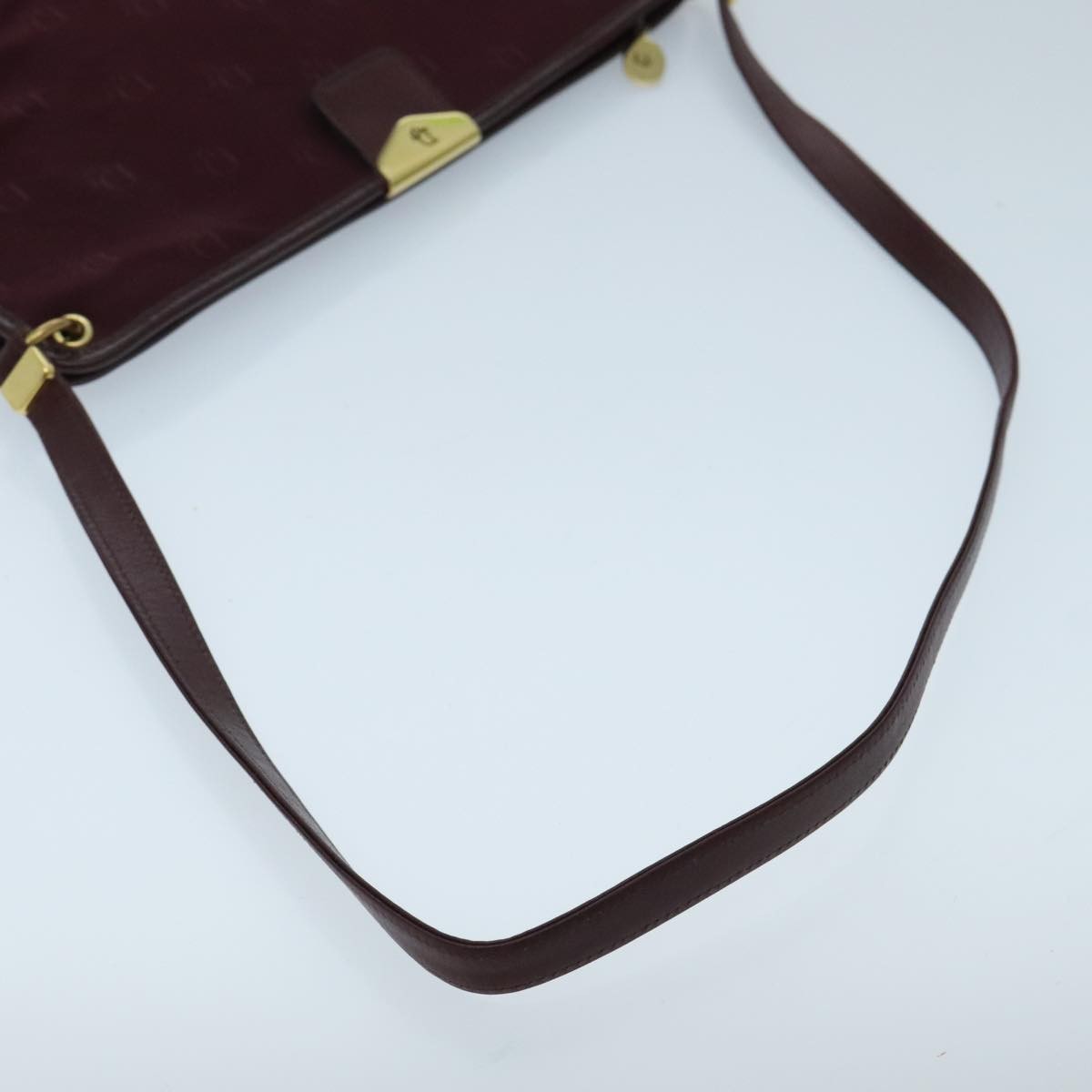 Christian Dior Vintage Trotter Shoulder Bag Nylon, BURGUNDY, NYLON, Shoulder bag