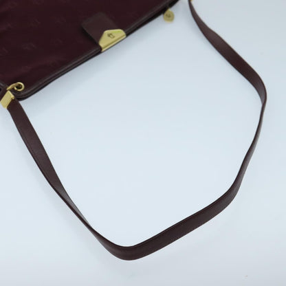 Christian Dior Vintage Trotter Shoulder Bag Nylon, BURGUNDY, NYLON, Shoulder bag