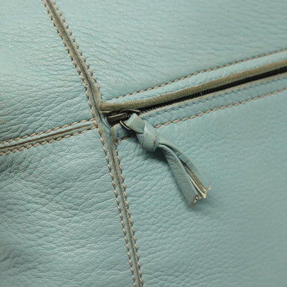 Bottega Veneta Front Zip Hobo Leather, BLUE, LEATHER, Handbag