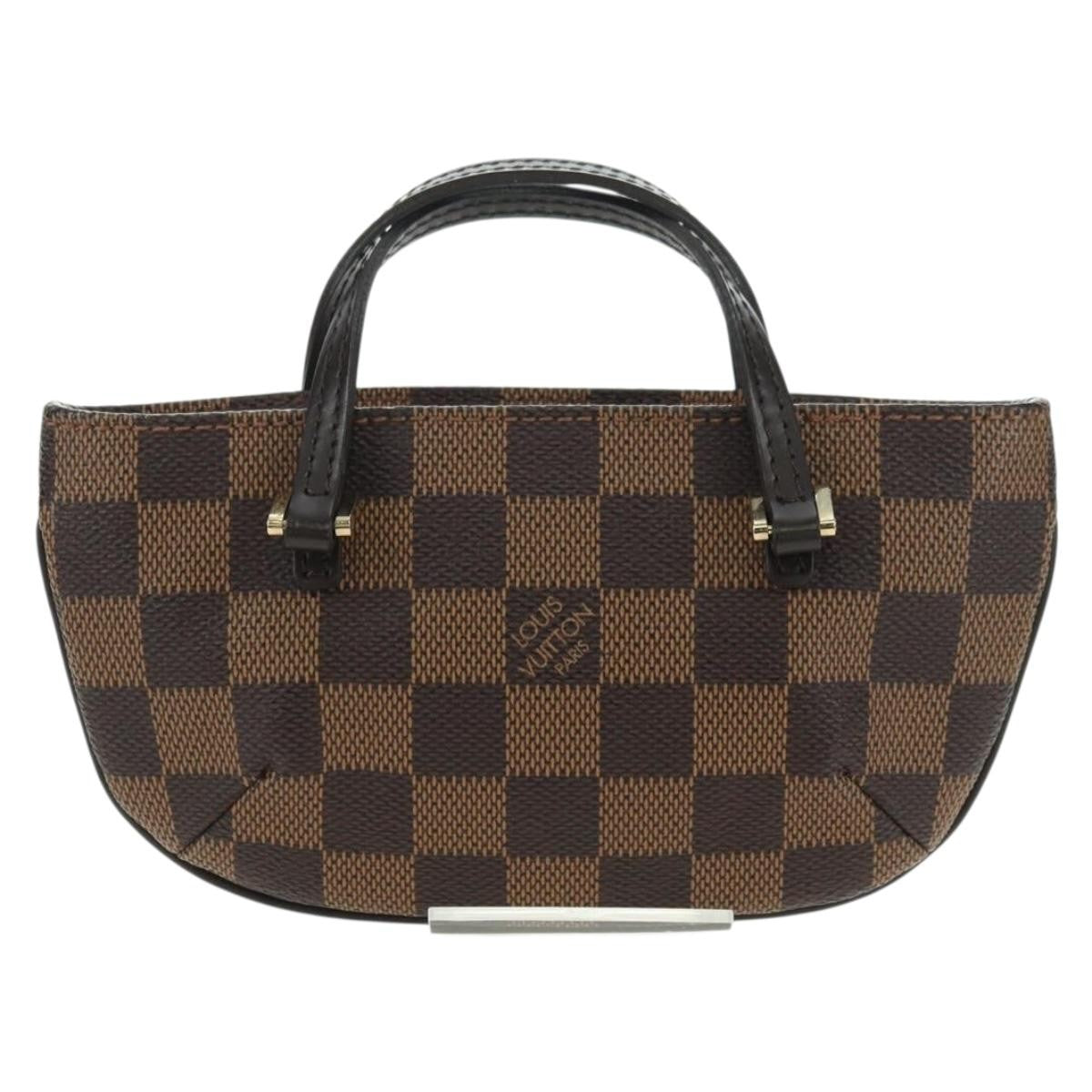 Louis Vuitton Manosque Pochette Damier, Brown, Canvas, Clutch