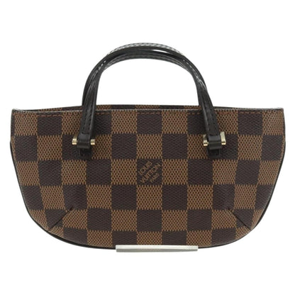 Louis Vuitton Manosque Pochette Damier, Brown, Canvas, Clutch