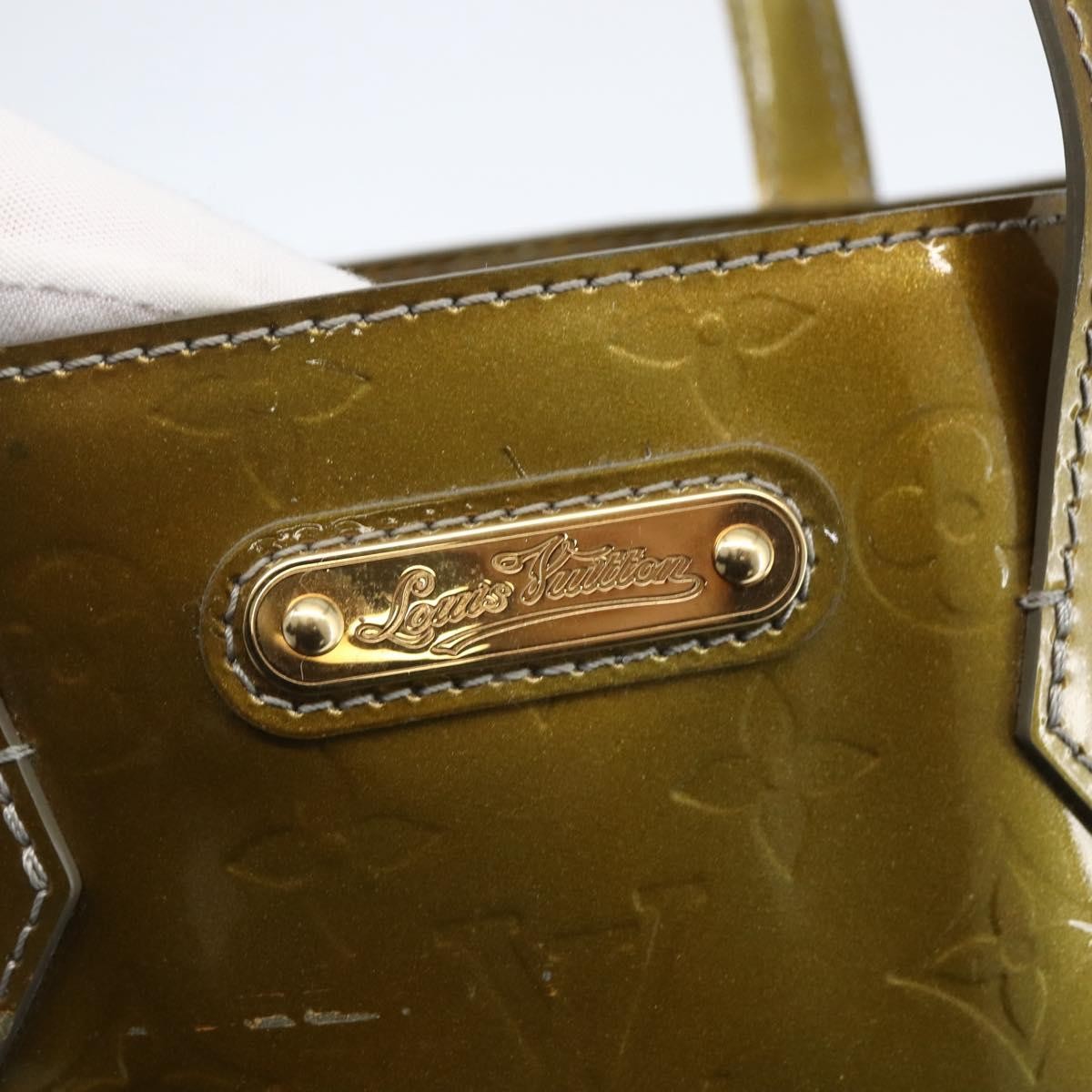 Louis Vuitton Wilshire Handbag Monogram Vernis, KHAKI, PATENT_LEATHER, Handbag