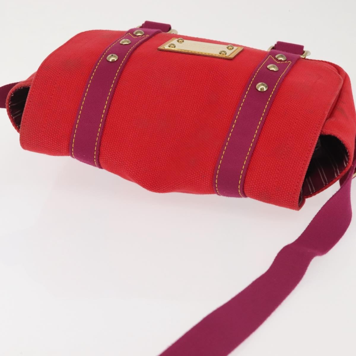 Louis Vuitton Antigua Besace Messenger Bag Canvas, RED, CANVAS, Shoulder bag