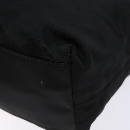 Prada Resin Handle Tote Tessuto, BLACK, NYLON, Tote bag