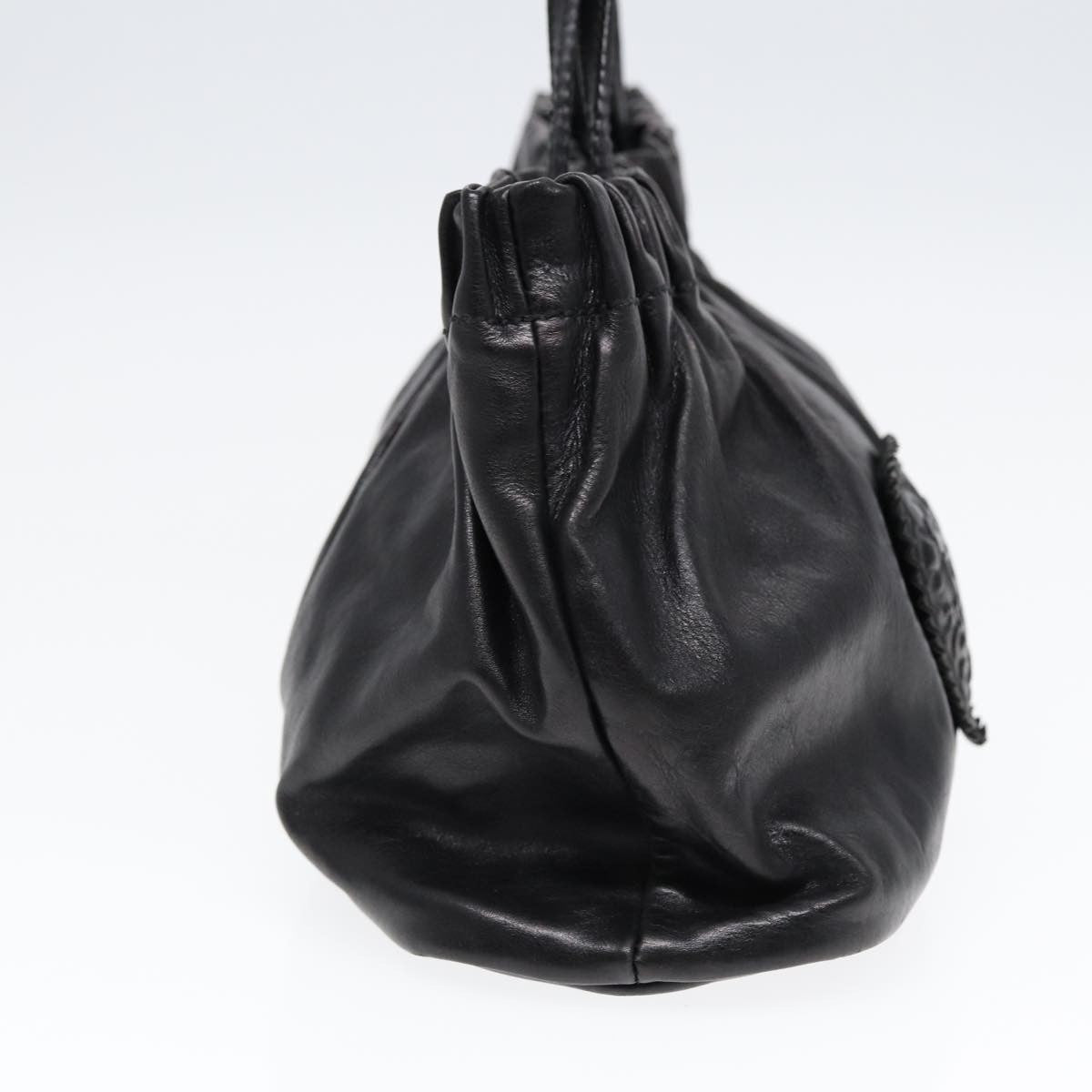 Gucci Heart Crest Handbag Leather, BLACK, LEATHER, Handbag