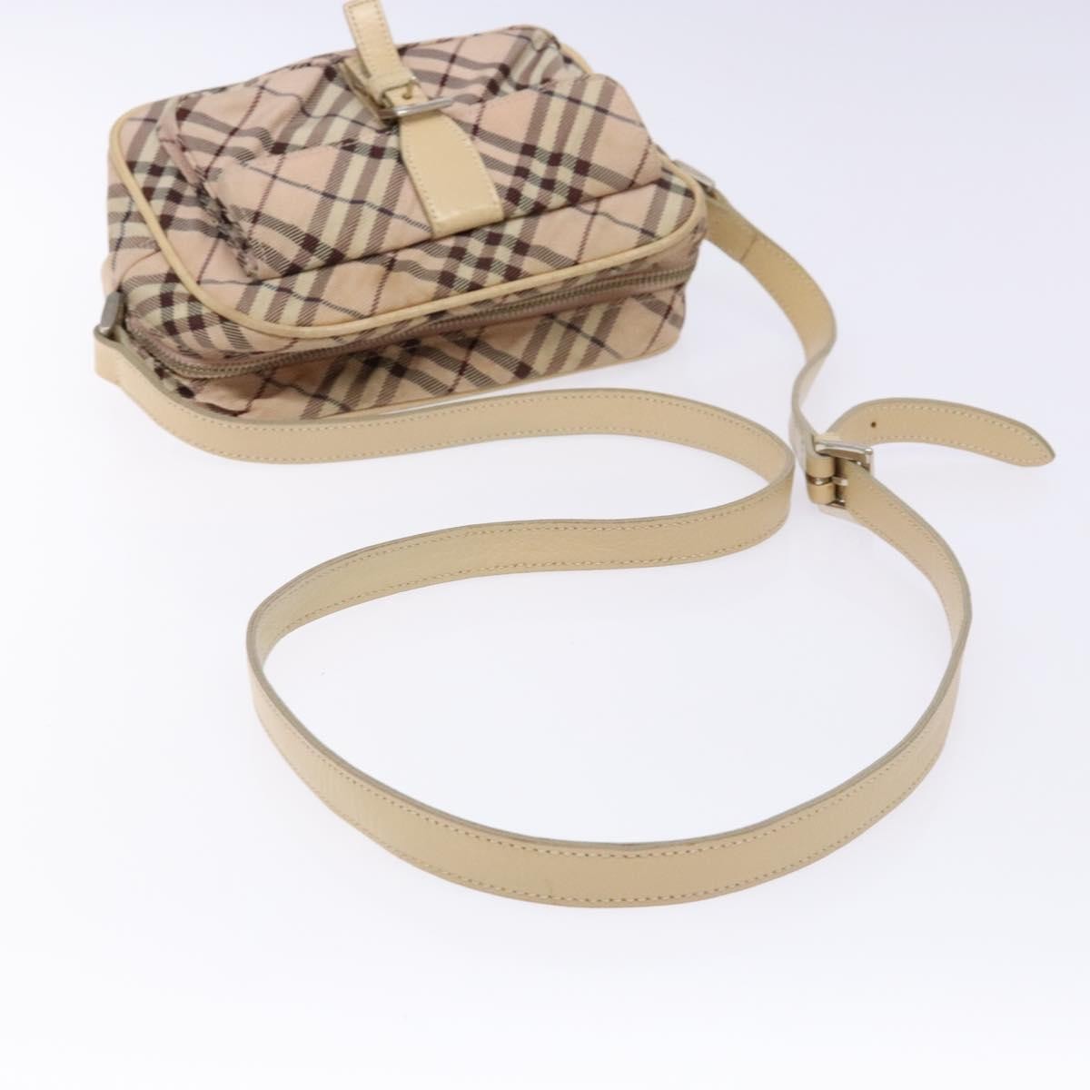 Burberry Nova Check Blue Label Nylon, PINK, NYLON, Shoulder bag