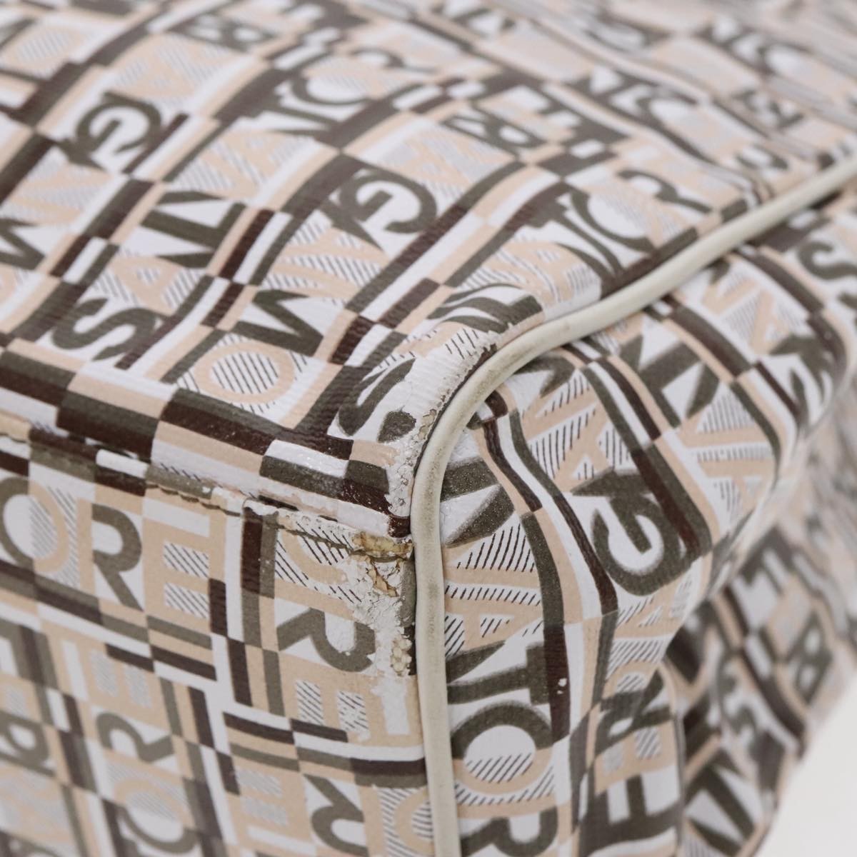 Salvatore Ferragamo Gancini Tote Leather, WHITE, LEATHER, Tote bag