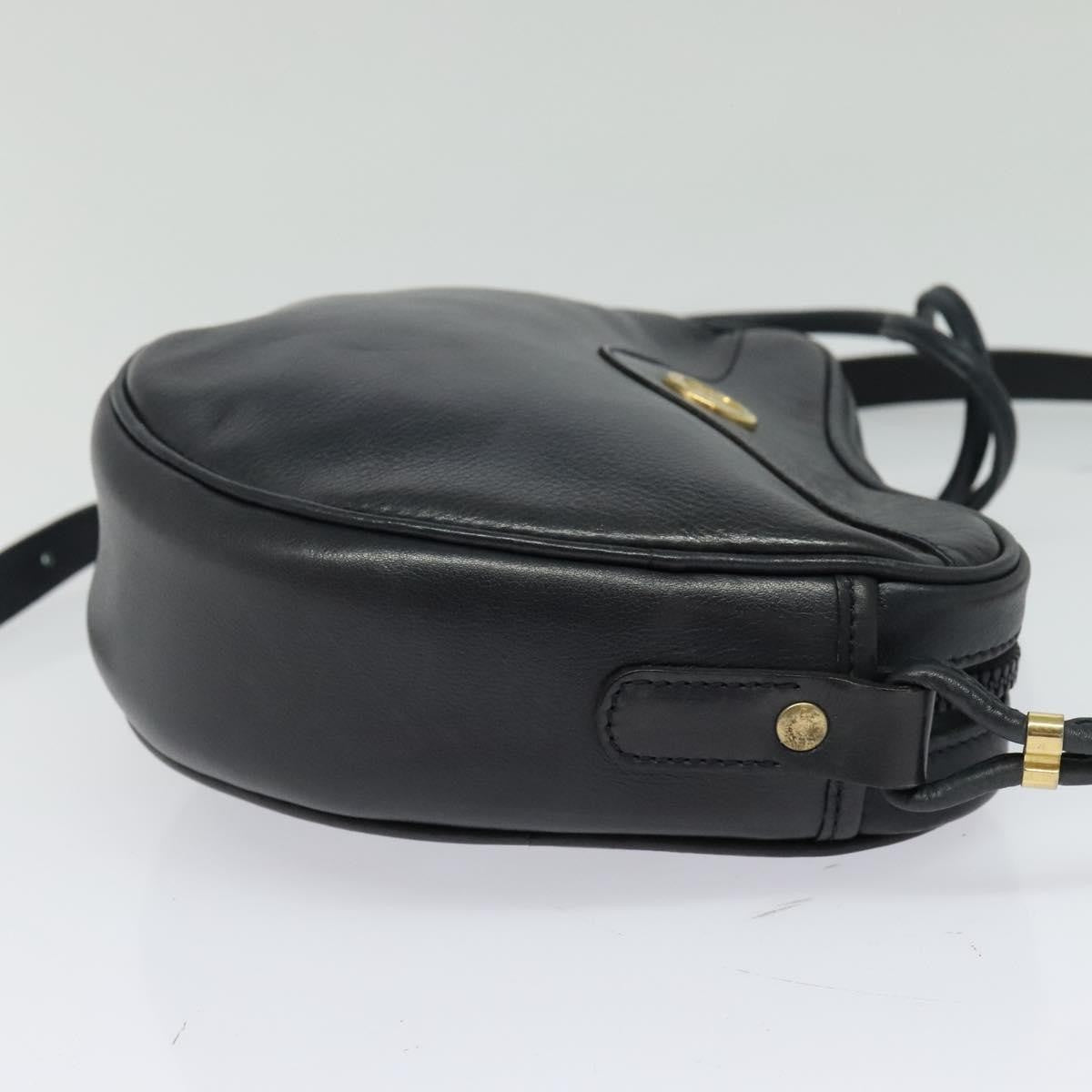 Celine Shoulder Bag Leather, NAVY, LEATHER, Shoulder bag