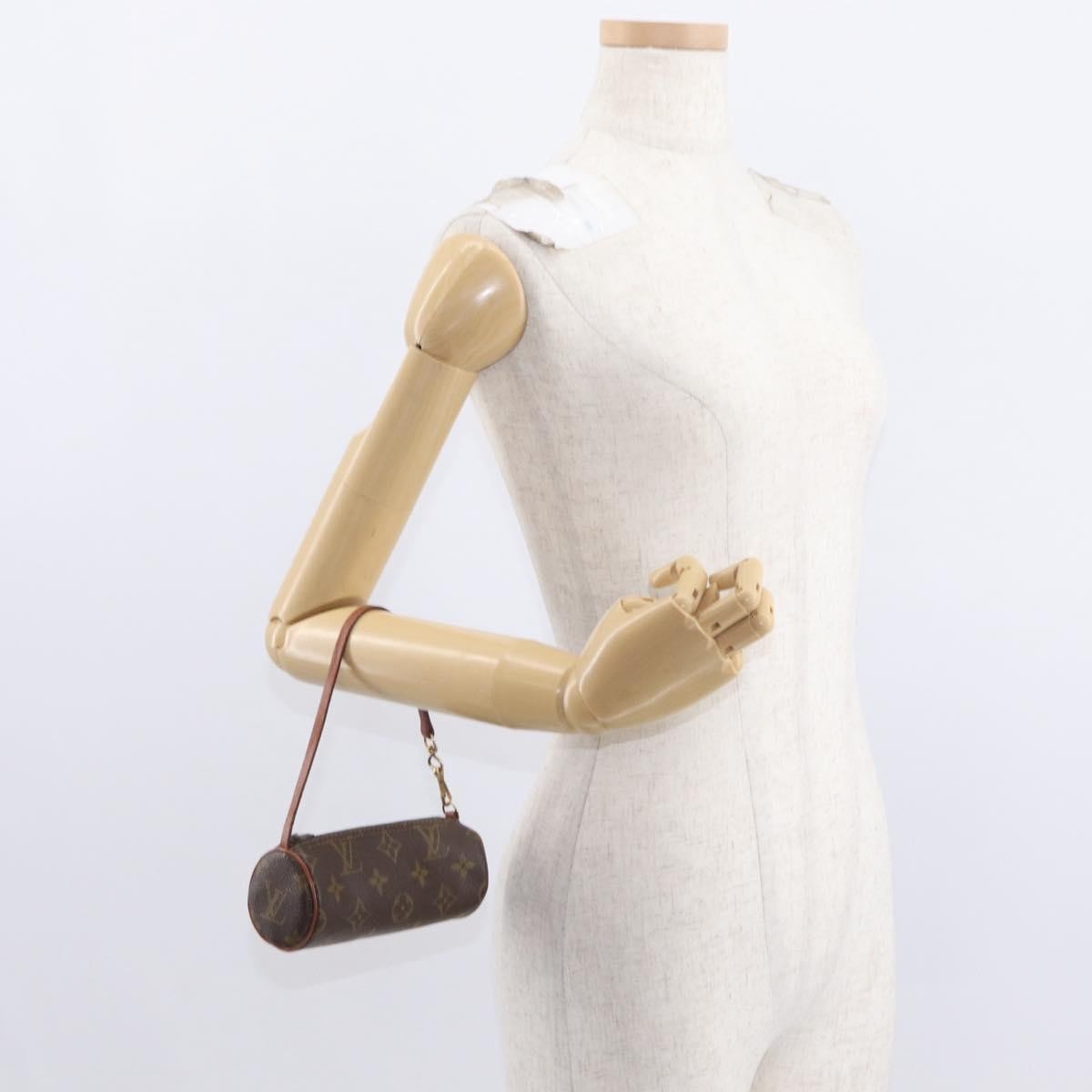 Louis Vuitton Papillon Pochette Monogram Canvas, BROWN, CANVAS, Clutche & pouche