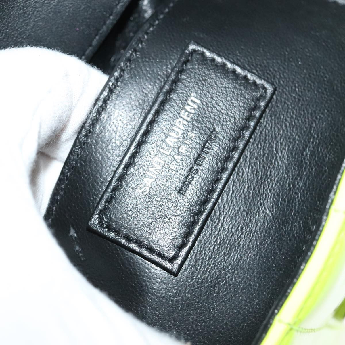 Saint Laurent Vicky Crossbody Bag Vertical Quilted Patent, YELLOW, PATENT_LEATHER, Crossbody bag